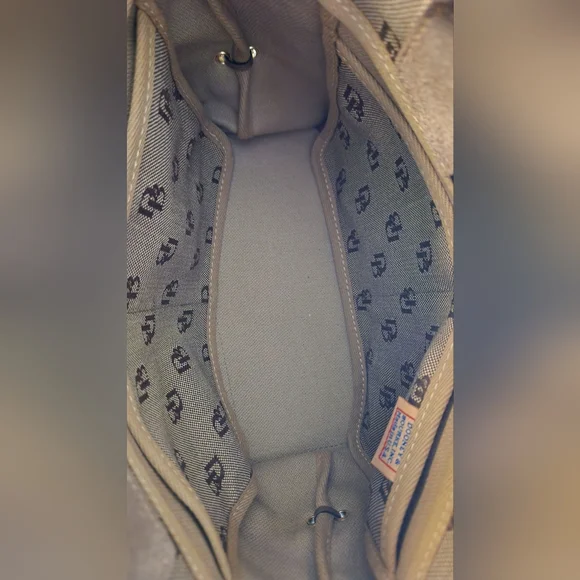 Dooney & Bourke Signature Tulip Tassel Monogram Tote. EUC - Picture 15 of 17